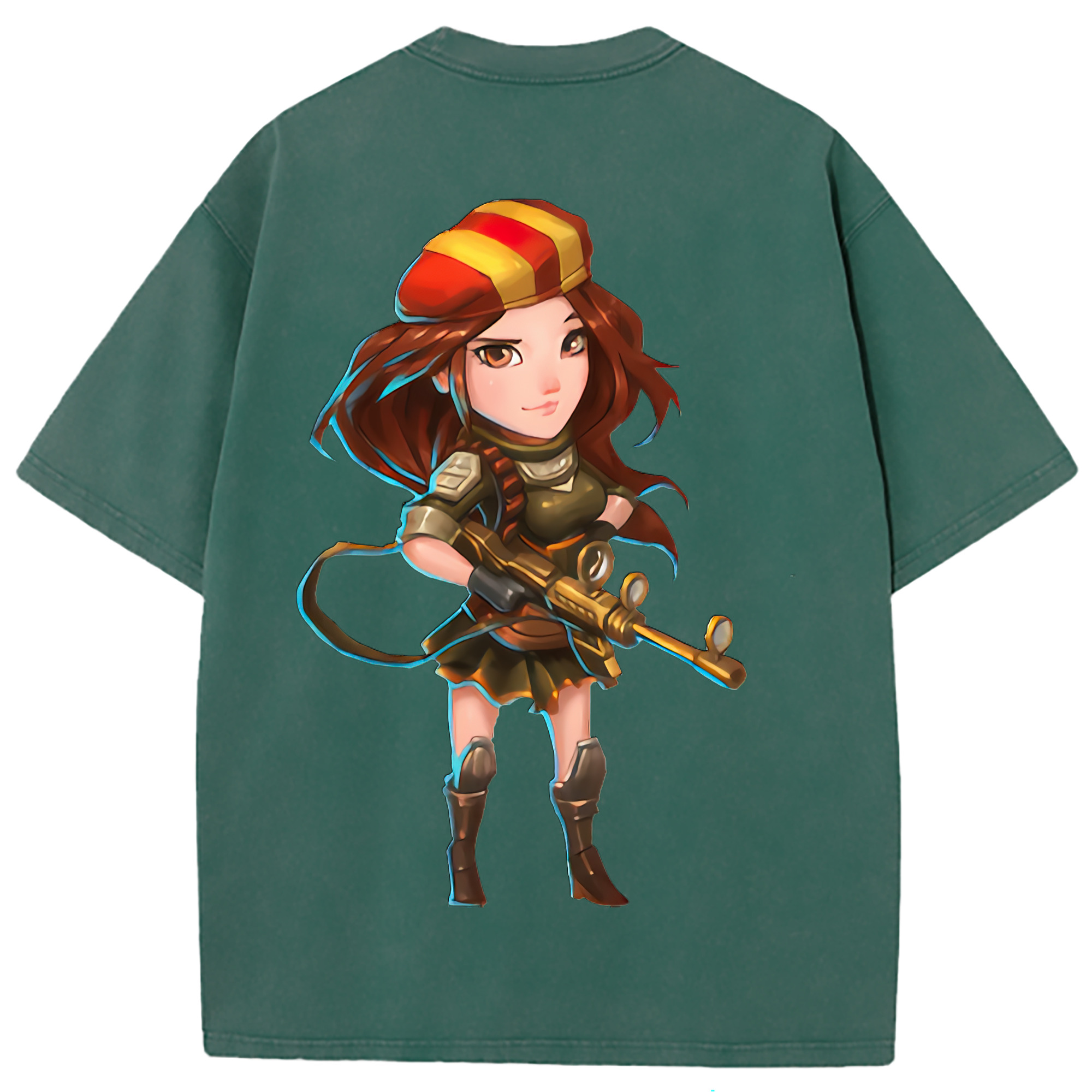 （画像用） リーグ・オブ・レジェンド League of Legends LOL 綿100% ヴィンテージ風 半袖Tシャツ（背面プリント）